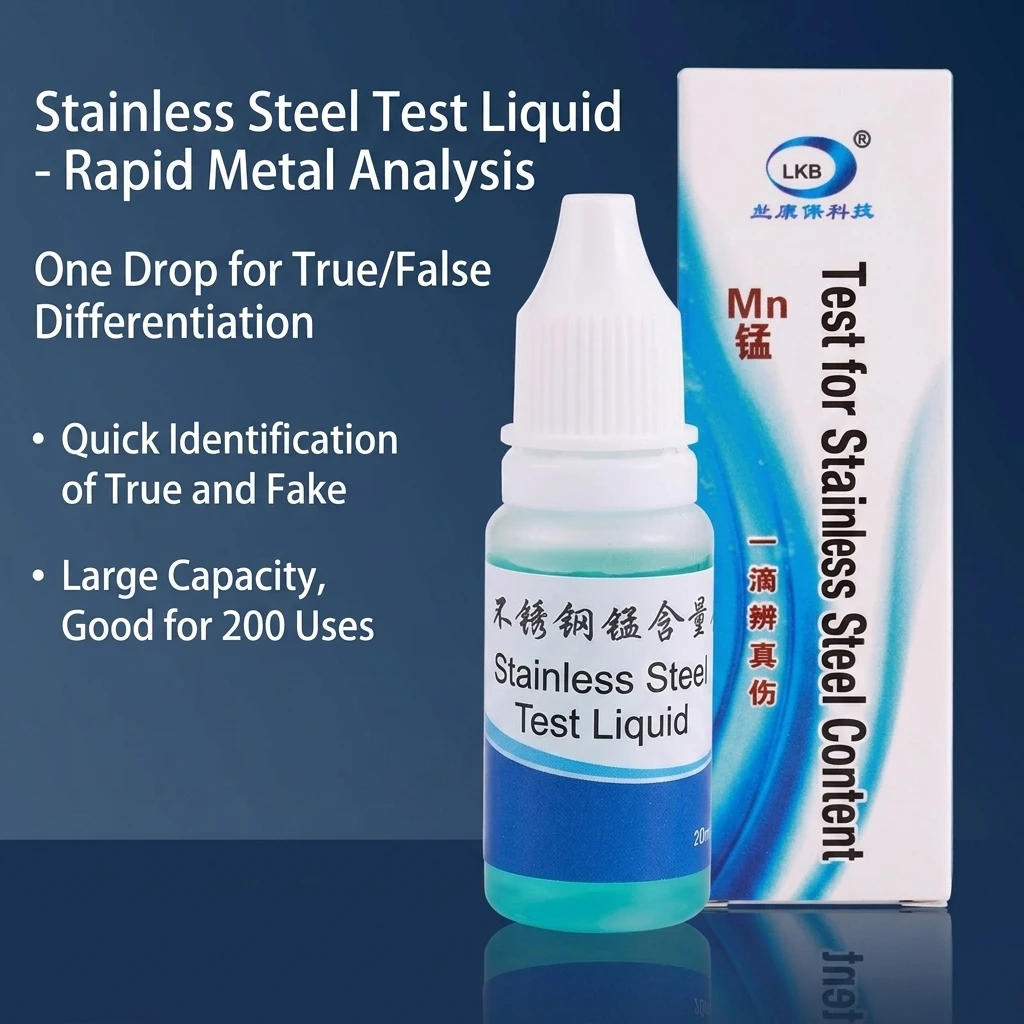 304 316 Stainless Steel Test Liquid Manganese Detection Reagent Quick Identification Tool For Metal Analysis