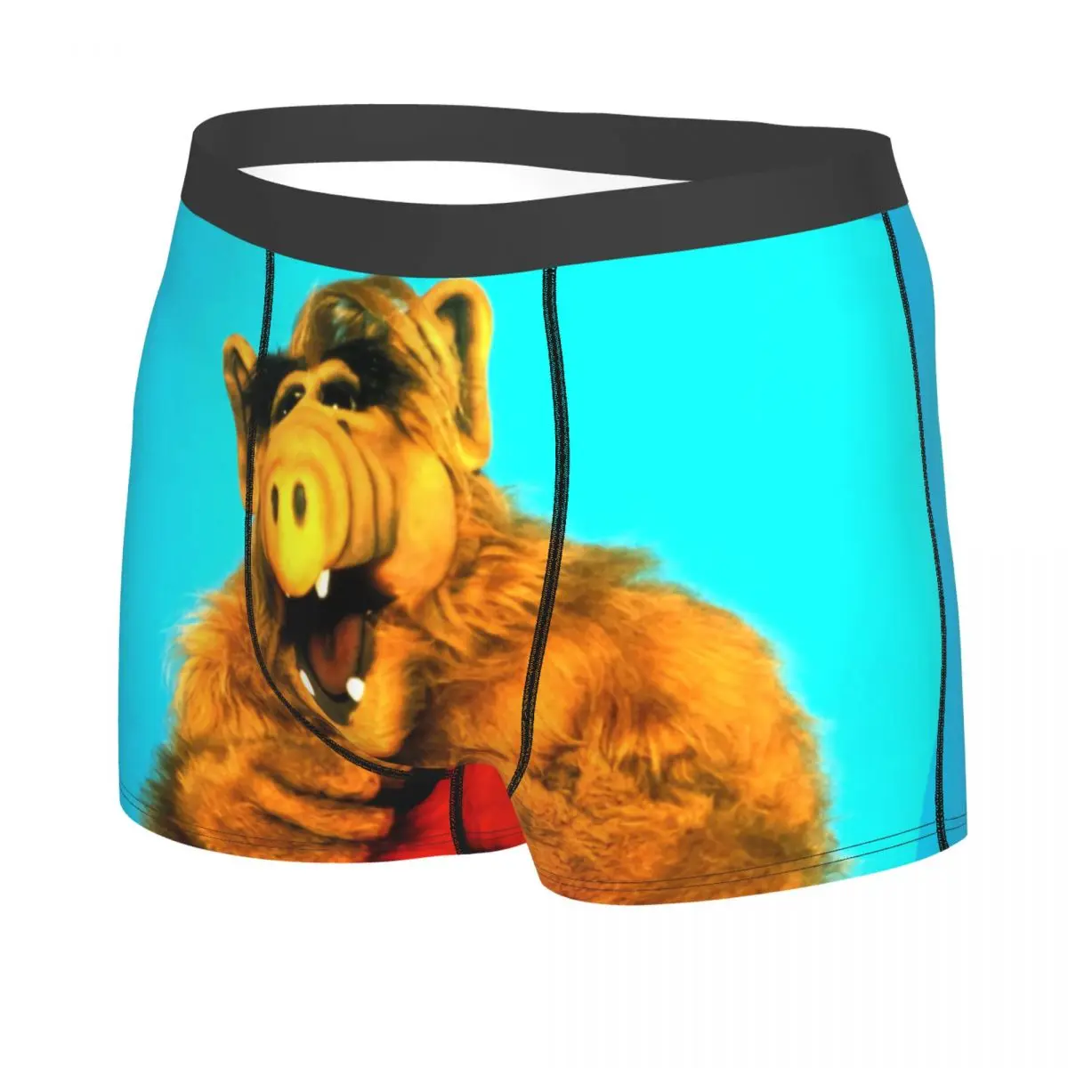 Funny Alf Underwear Men Printed Custom Alien Life Form Sci Fi Tv Show Boxer Shorts Panties Briefs Breathable Underpants