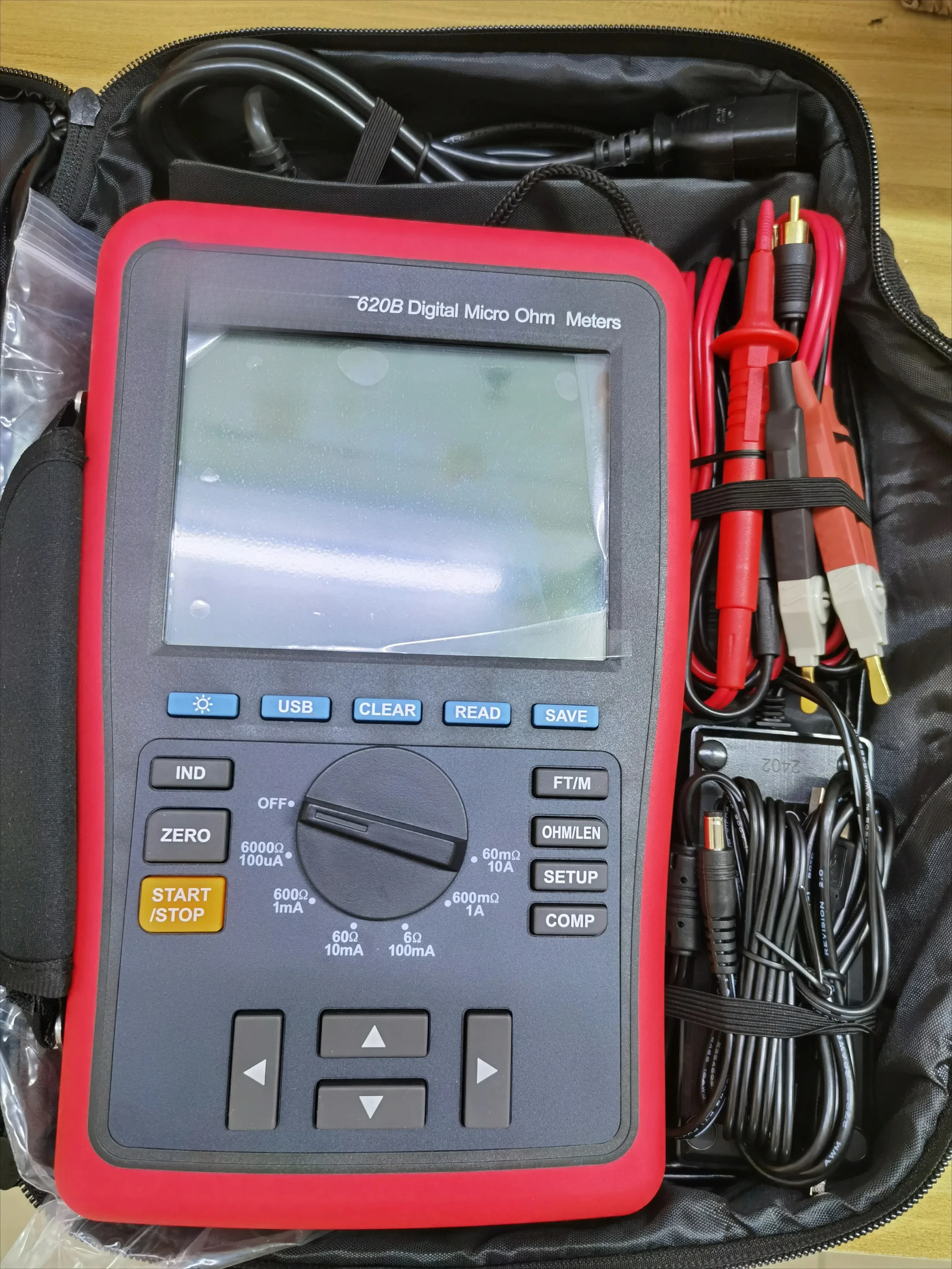 

UT620B Digital Micro Ohm Meters DC Low Resistance Tester Low Resistance Tester USB Transmission