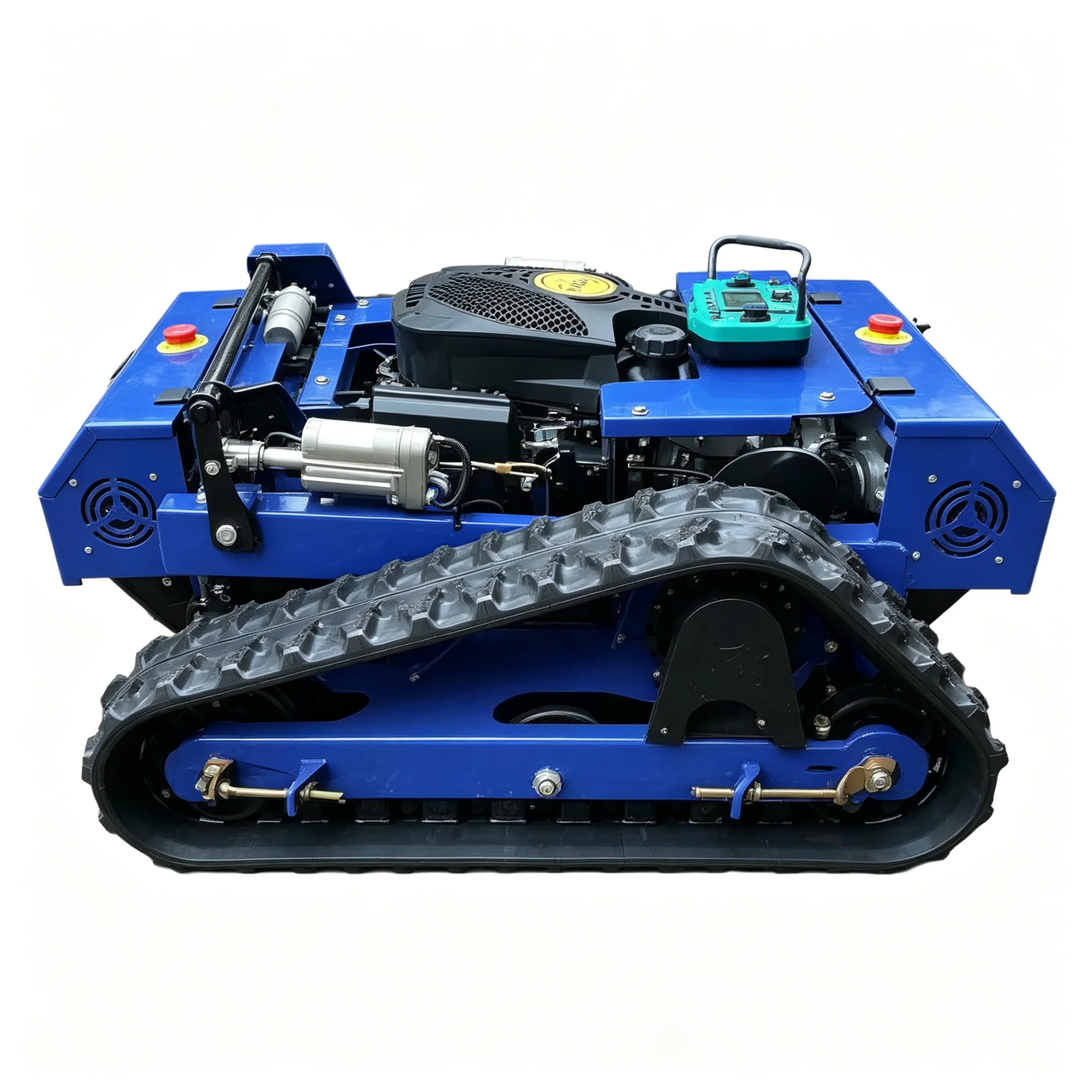 Custom Smart Crawler Lawn Mower Remote Control Tracked Grass Cutter All Terrain Robotic Mower for Hills & Rough Land view 3