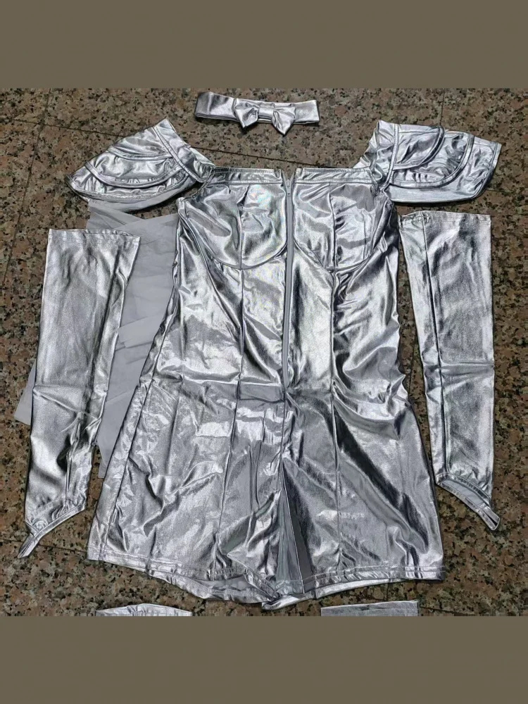 Silver Alien Space Travel Stage Performance Costume Tin Man loween een Wild Fairy T Cosplay Outfit Chinese Traditiona...