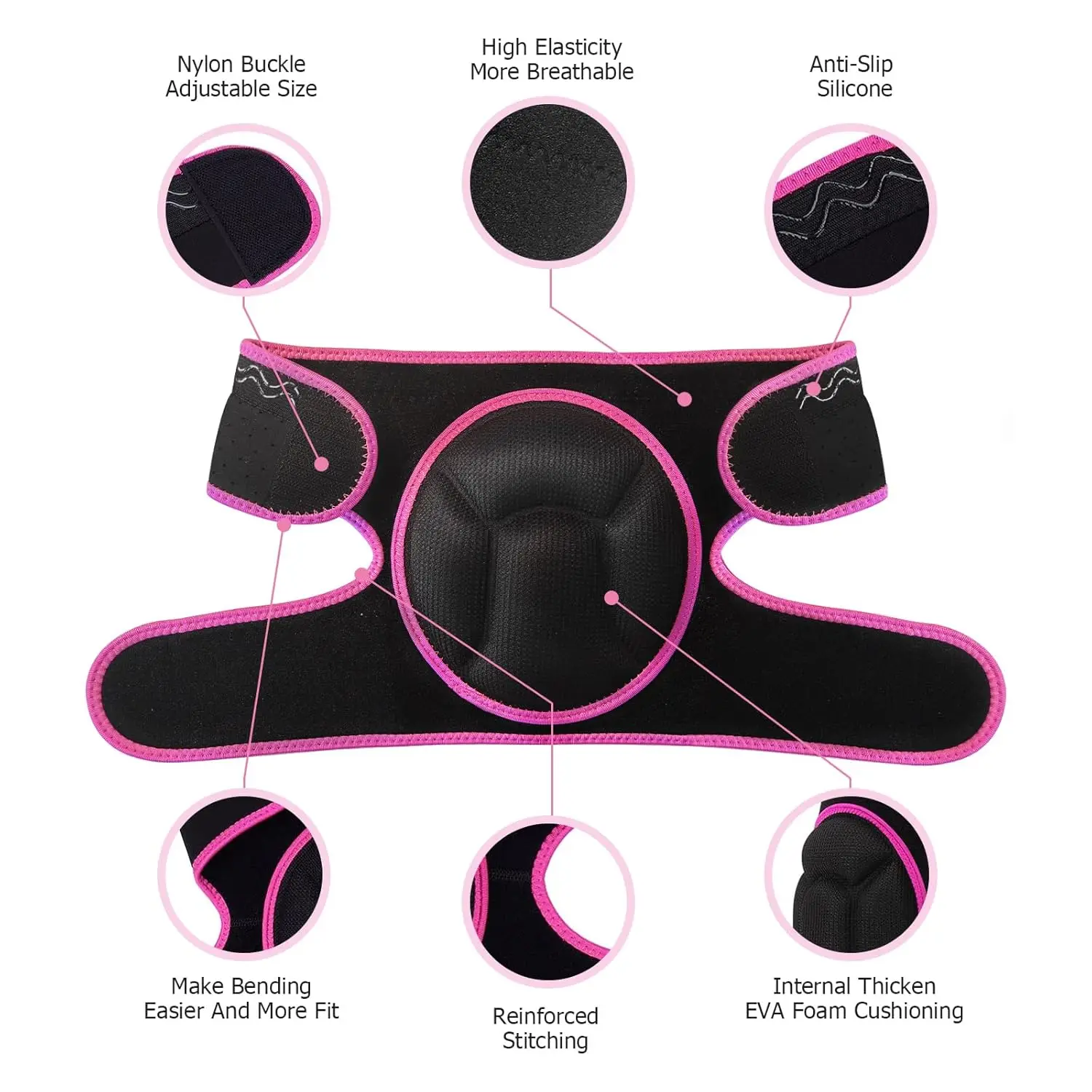 

Knee Pads, Thick Sponge Anti-slip, Collision Avoidance Knee Pads, for Running, Mountaineering, House Working,Gardening Maintain