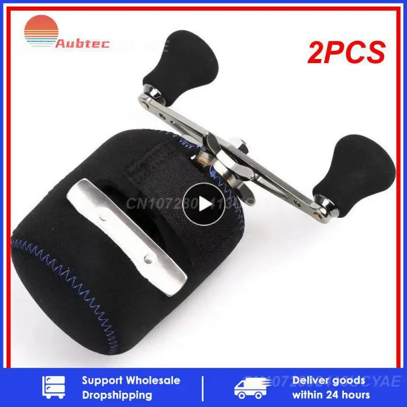 2PCS Drum Wheel Bag Outdoor Fishing Fishing Gear Accessory Bag Spinning Wheel Bag Fishing Tackle Accessory Fishing Drum Pack