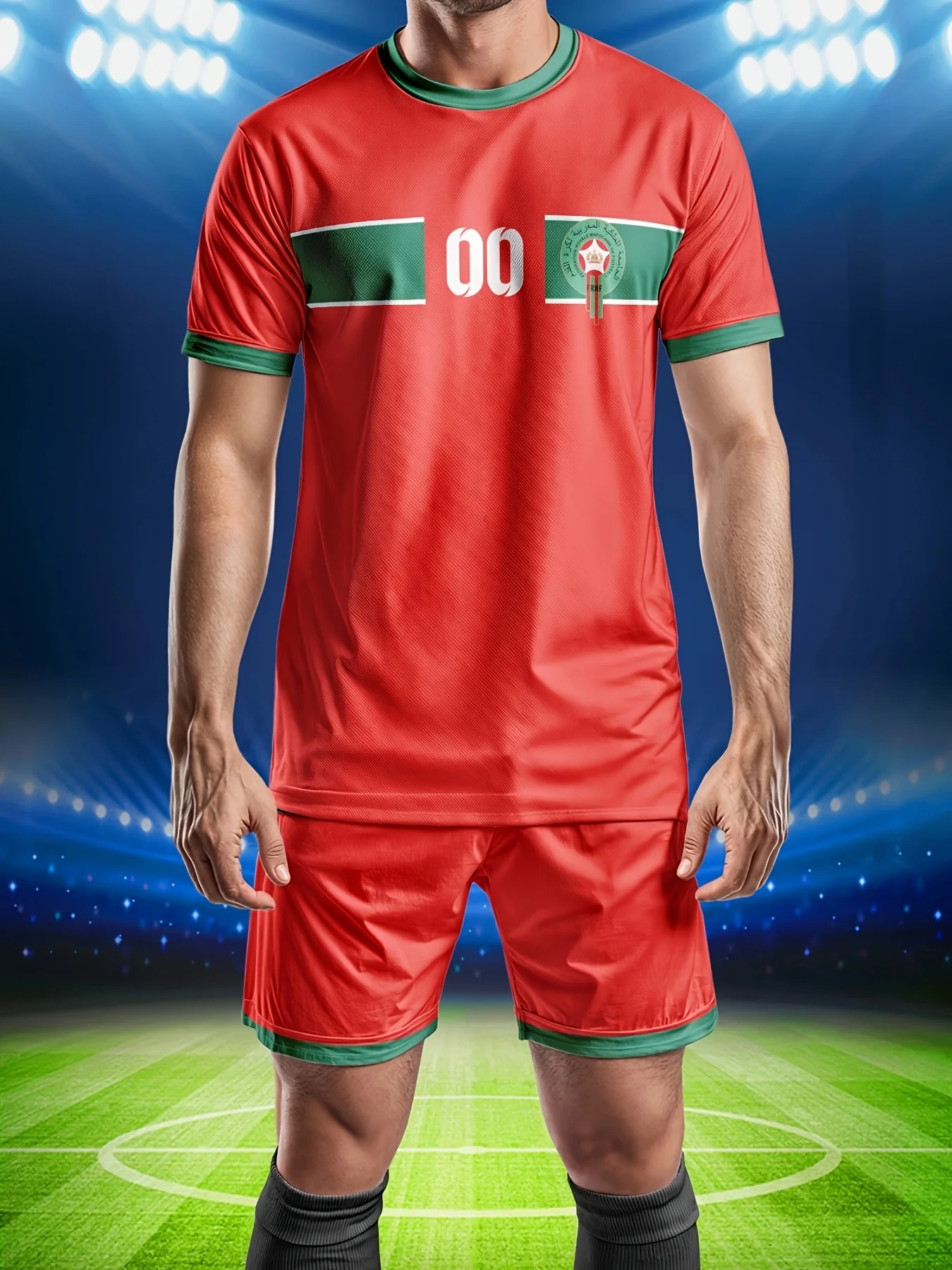 2025 크루넥 티셔츠 축구 유니폼 세트 성인 유니폼 신입생 게임 팀 훈련 스포츠 팀