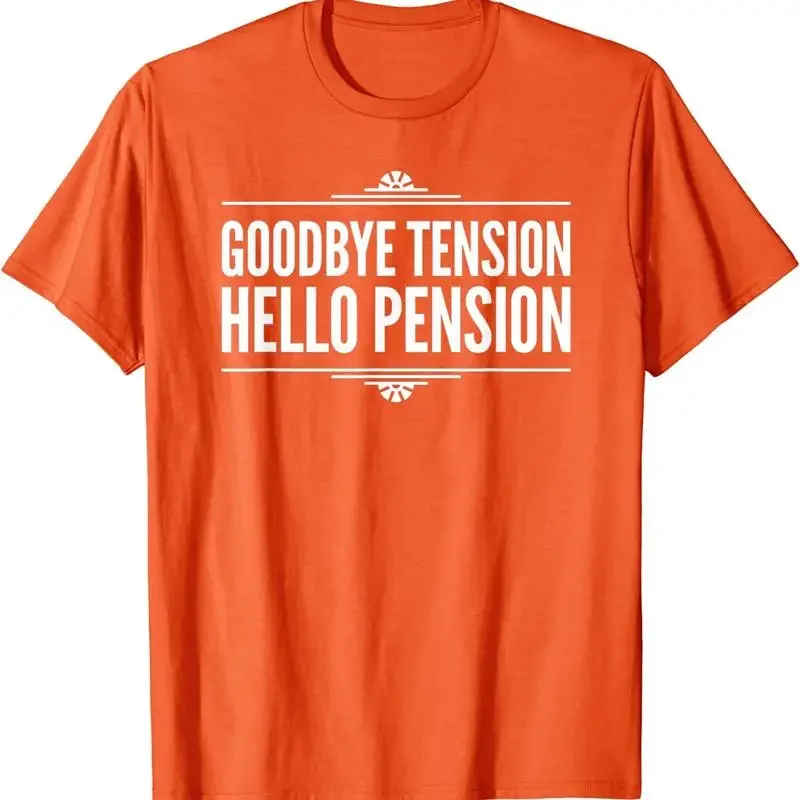 Goodbye Tension Hello Pension Retirement Vintage T Shirt