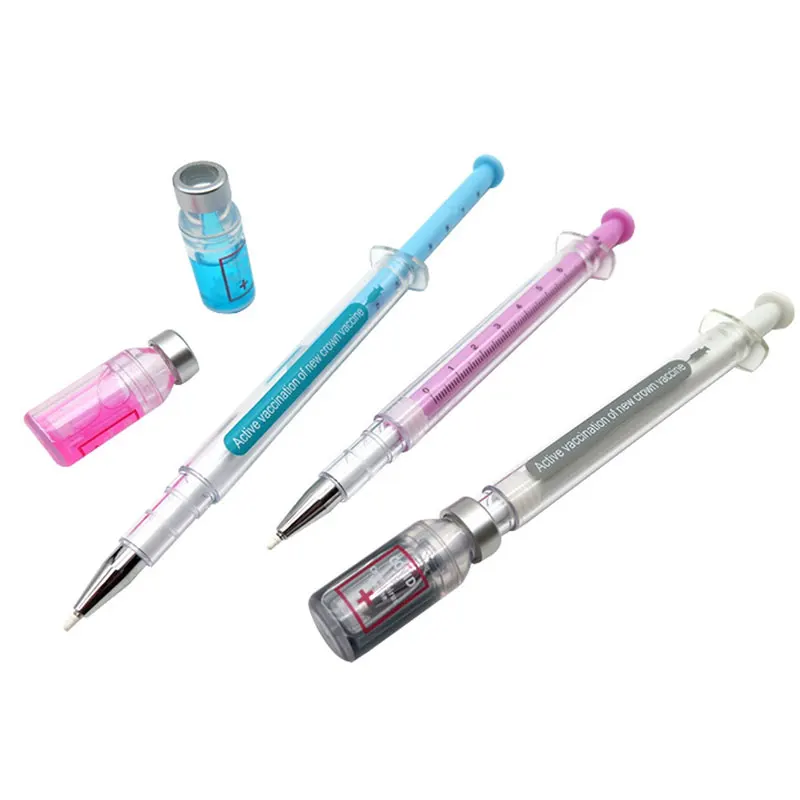 

50Pcs Novelty Syringe Peculiar Shape Cute Stationery School Office Stationery Gel Pen