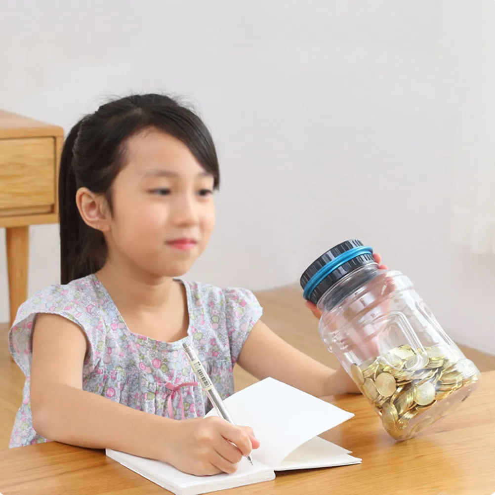 

Электронная копилка-калькулятор для монет с функцией подсчета и идентификации RMB, прозрачная, большая, 1 шт.