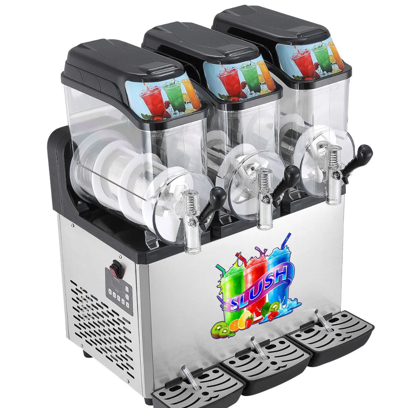 *forTop Commercial Triple Cylinder Ice Slush Maker With Big Output for Cinemas Amusement Parks and Hotel Catering Areas