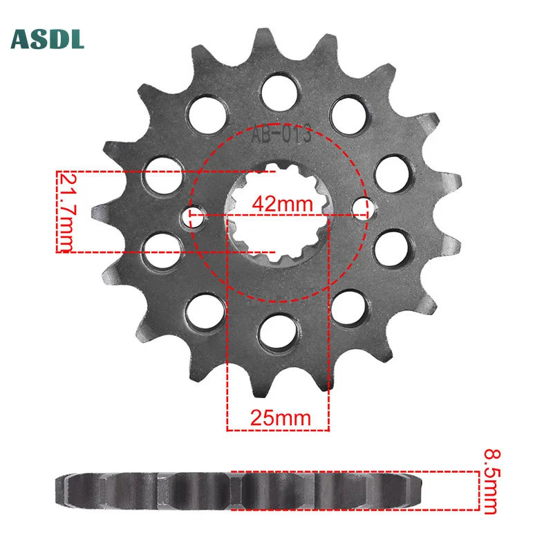 530-17T 530Chain 17 Motorcycle 20CrMnTi Front Sprocket Silent Sprocket For Kawasaki VN800 A3-A11 VN800 C1-C2 E1-E6 VN 800 B1-B10