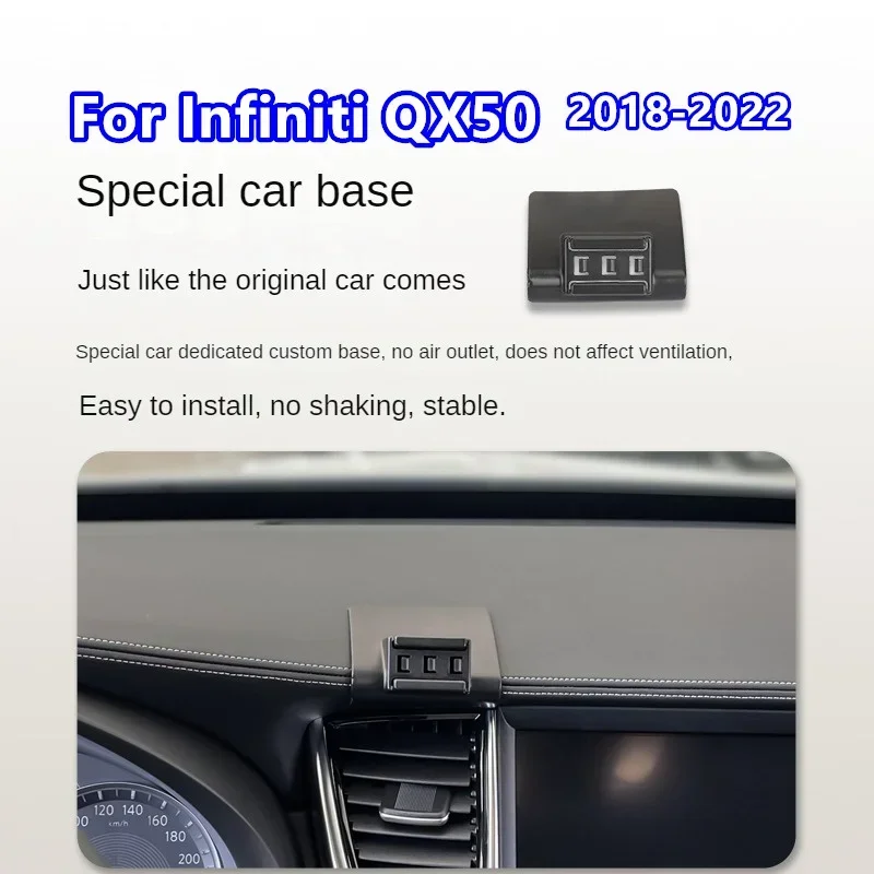 2018-2022 For Infiniti QX50 Mobile Phone Holder Wireless Charger Car Mount Navigation Bracket GPS Support