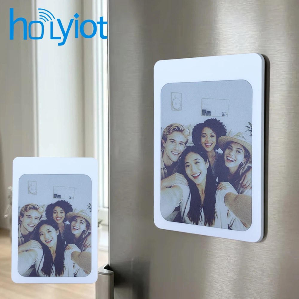 3.98'' Magnetic E-Ink Screen 6-Image Switch Color E-Paper Display IP68 Waterproof ESL Magnetic Attachment for Supermarket
