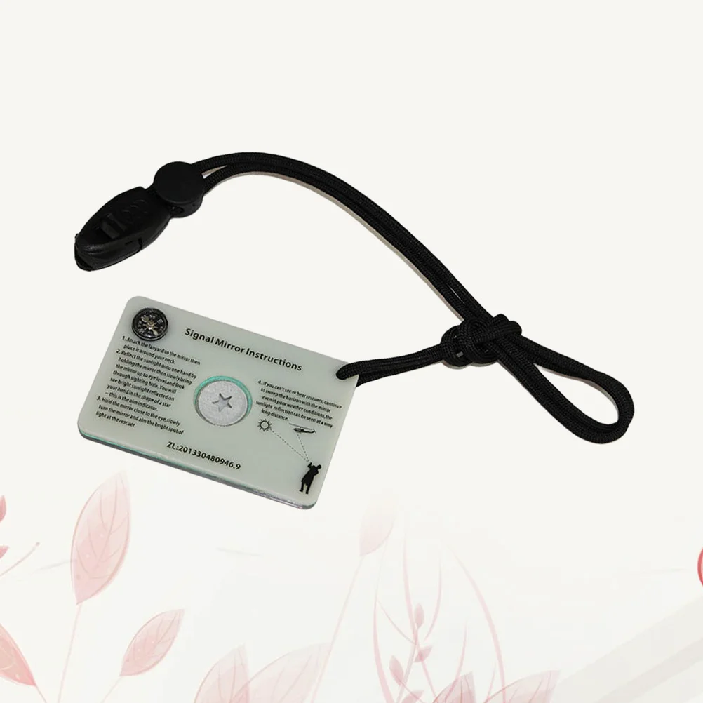 

Survival Signal Mirror Orange Outdoor Reflective Emergency Tool For Long Distance Communication Camping Hiking Hunting