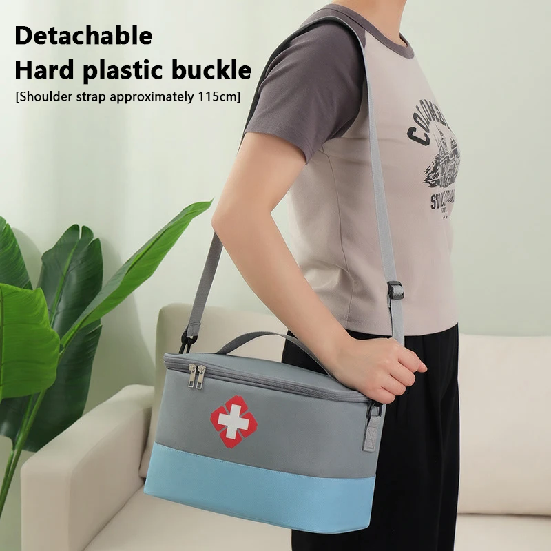 Sac de rangement de grande capacité pour médicaments, trousse médicale portable, trousse de premiers soins à domicile, sac de survie, sac d'urgence pour voiture