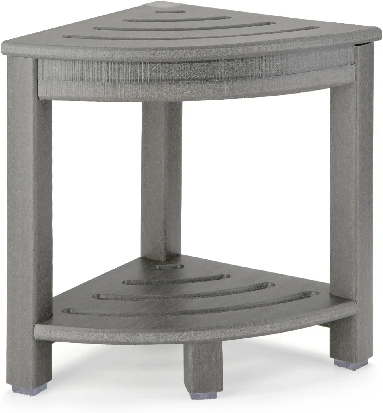 

Corner Shower Stool,Shower Bench Seat with Storage Shelf for Shaving Legs Plastic Spa Bath Step Foot Rest for Bathroom S