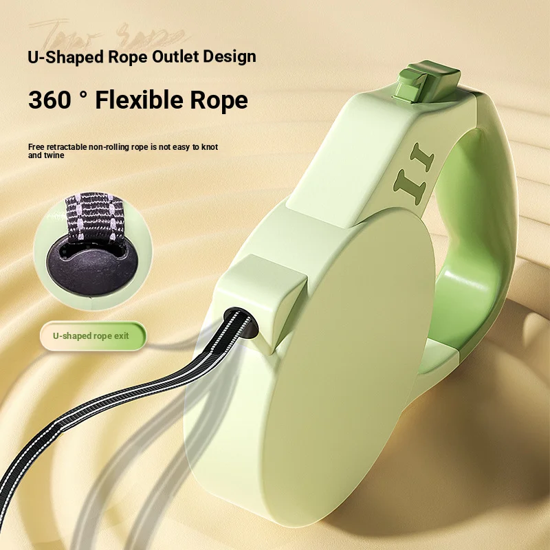 

Handheld pet leash for small and medium-sized dogs, automatic retractable walking leash for outdoor use, explosion-proof flushin