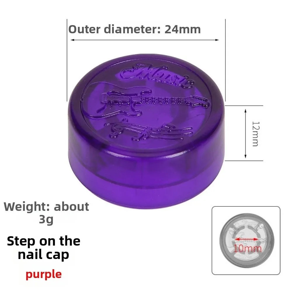10pcs High Quality Plastic Effect Device Nail Cap Multicolors 24*12mm Switch Pedal Cap Electric Guitar Effects Parts