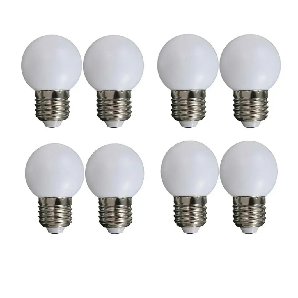 1W LED Energy Saving Bulb Warm White PC Cover E27 Lighting for Outdoor Garden Home Decoration