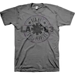 Red Hot Chili Pepper: LA 83 Charcoal T-shirt officially