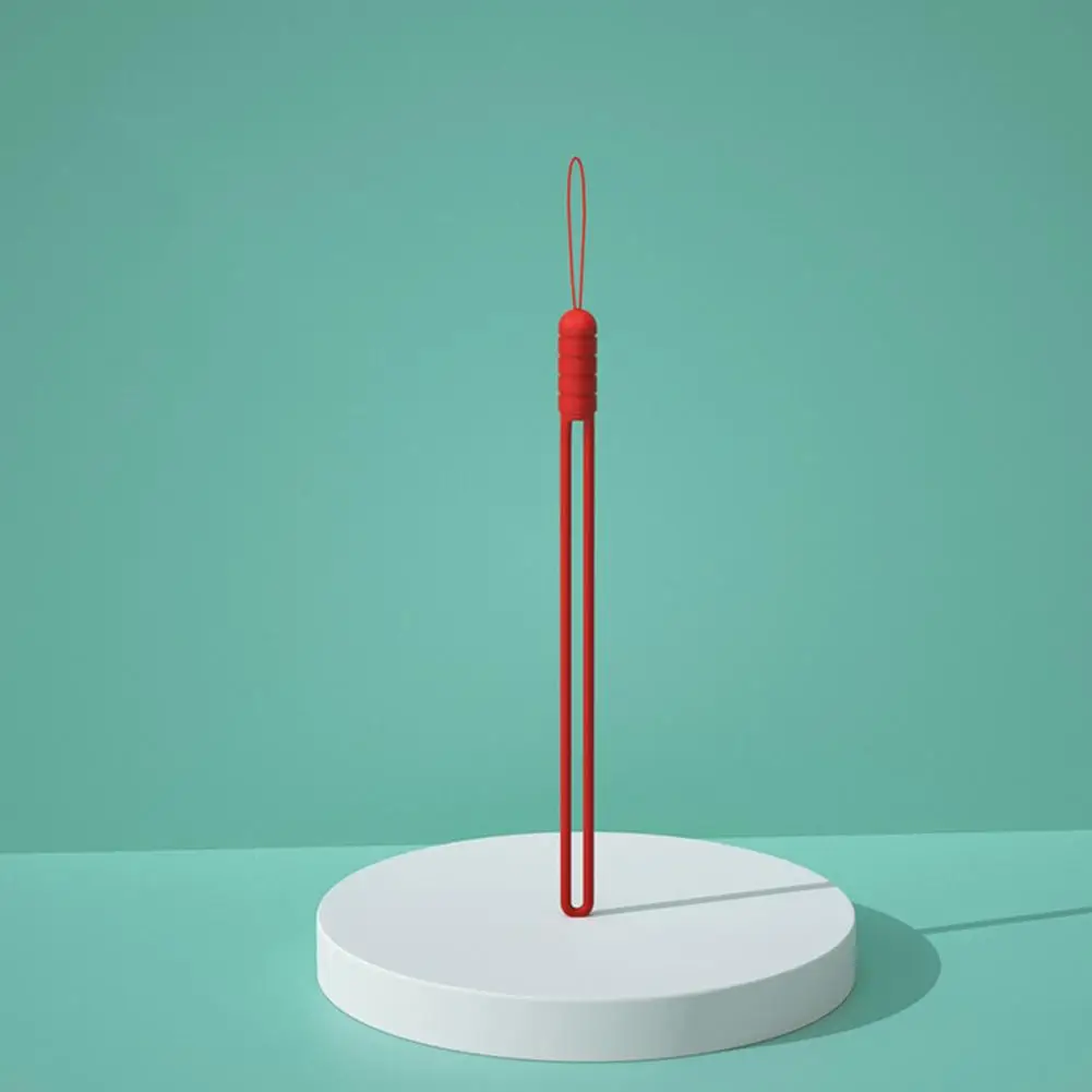 Cordón de llave de Control de acceso para teléfono móvil, juego de cordón de silicona vibrante, cadena antipérdida multiusos para teléfono móvil