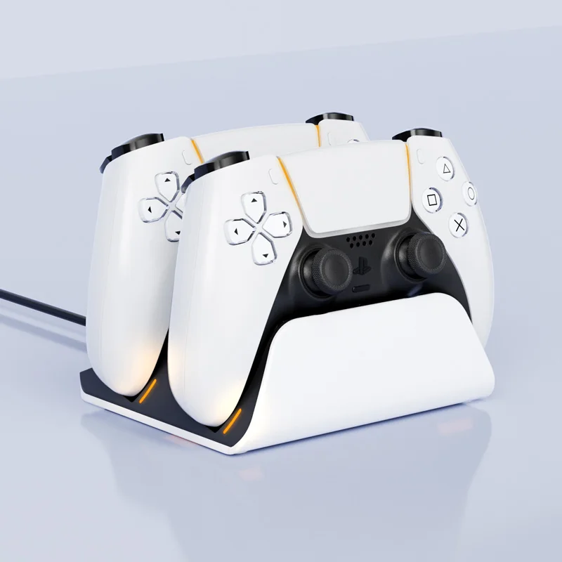 Double station de charge rapide pour contrôleurs PS5 – Support de station de charge pour manette de jeu sans fil pour accessoires PlayStation 5