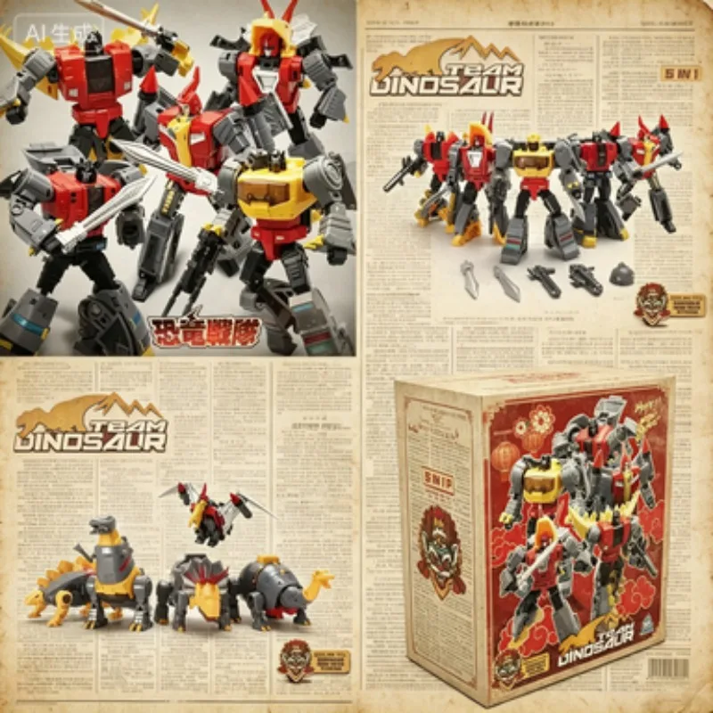 

Special Offer New Year 5-Piece Set MF21 Swoop MF22 Slag MF23 Sludge MF24 Snarl MF25 Grimlock Animated Transformation Action