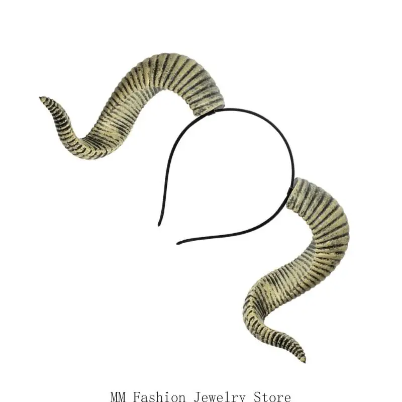 D0UB قابلة للإزالة الرغوة قرن هيرهوب الملحقات للكرنفالات حفلة هالوين تنكرات الحزب الدعائم