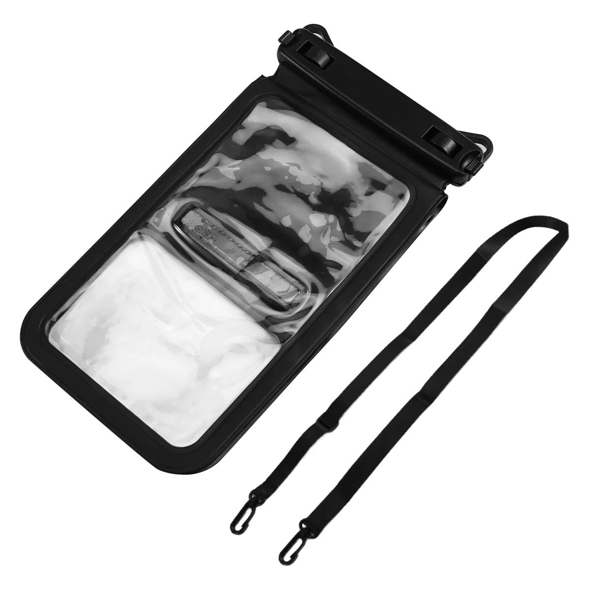 New Double Space Waterproof Phone Pouch IPX8 Waterproof Underwater Phone Case with Lanyard Phone Dry Bag for Beach Swimming