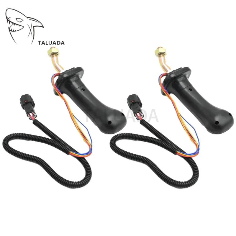 Durable 3 Button 6 Pins Joystick Lever For DH DX150 215 225 300 370-9C Excavator Control Handle Aluminum Alloy