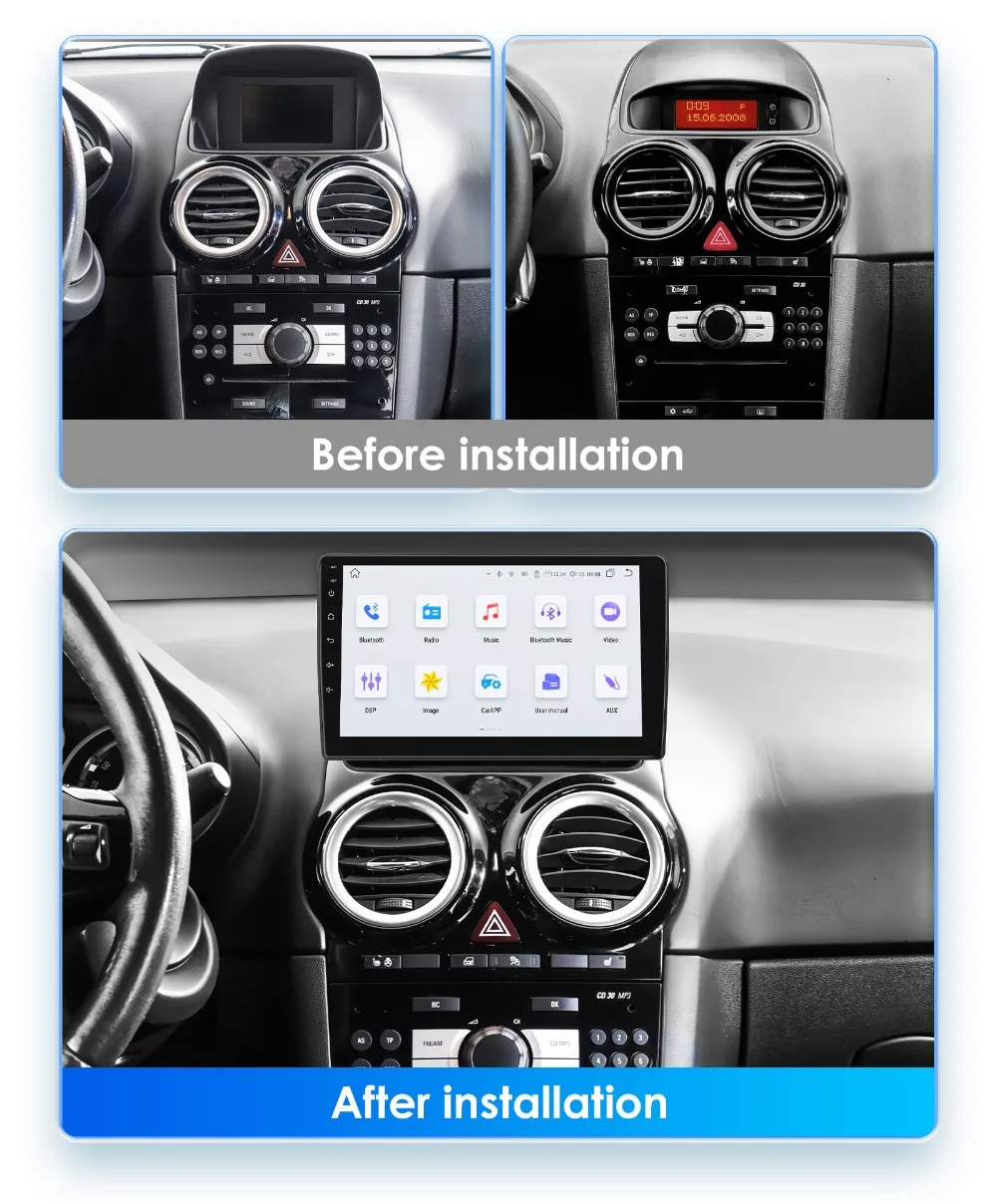 Car Radio Android GPS Player for Opel Corsa D 2007-2012 Android Auto CarPlay Multimedia 7862 Intelligent Screen Audio Car Stereo