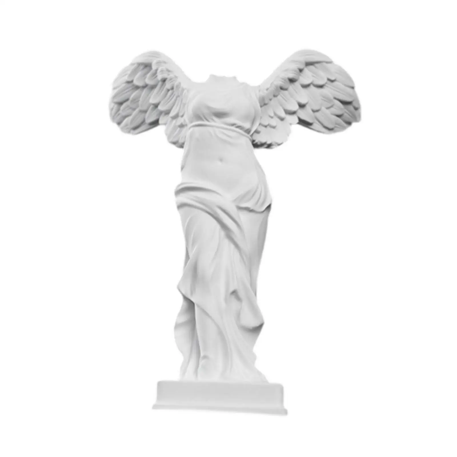 Winged Victory Statue Greek Goddess Figurine Resin Sculpture Desk Figure for Party Home Bookshelf Decor