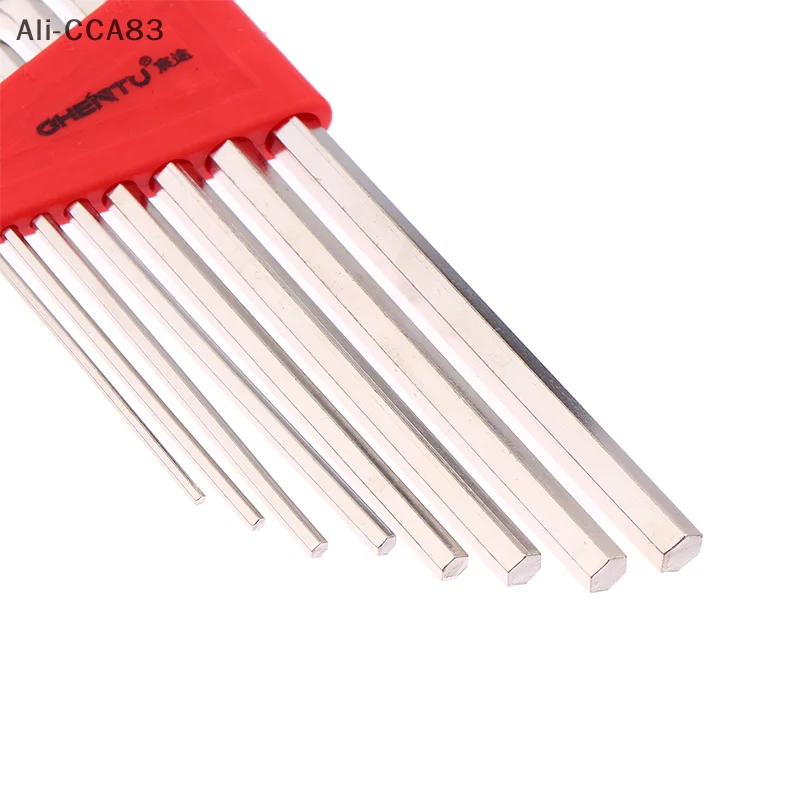 

8Pcs/Set Chrome Vanadium Steel Metric Wrench For DIY Fasteners Pocket Allen Key Short Arm Tool Set Easy To Carry