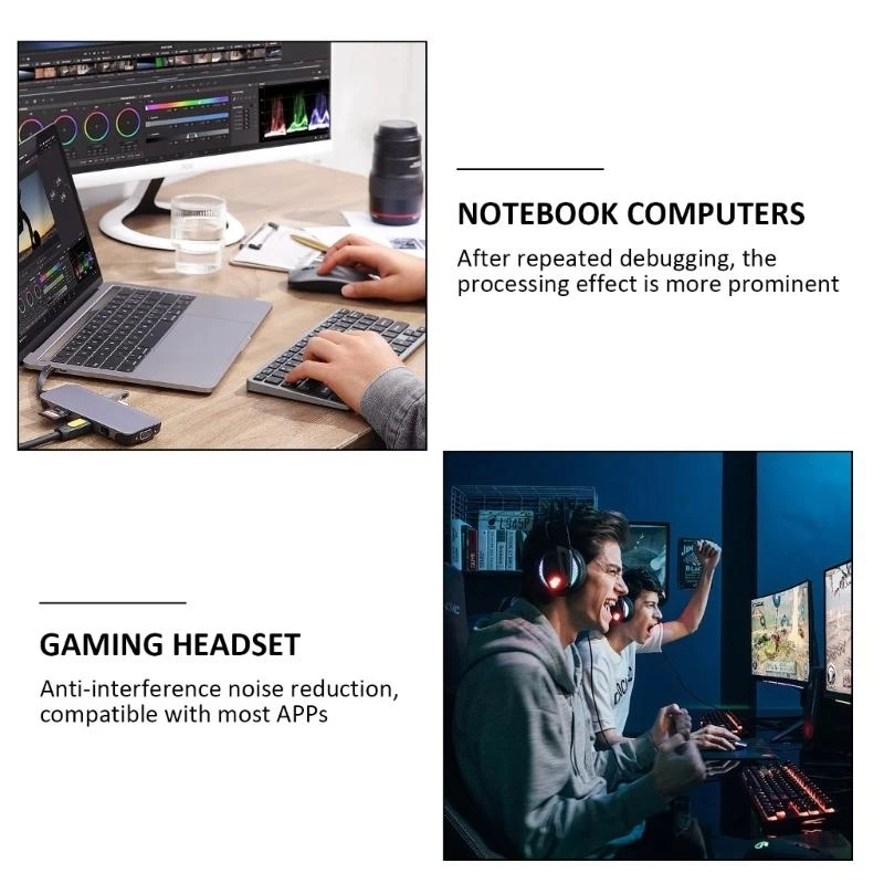  Replacement for  400 Gaming Headsets 3.5mm Detachable Unidirectional Game Boom Microphones