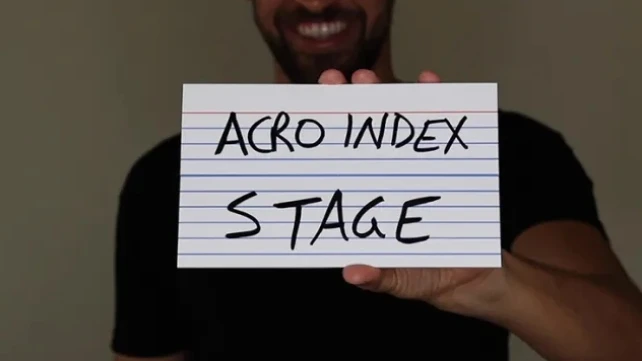 Acro Index Dry Erase by Blake Vogt - Magic tricks (Instant Download)