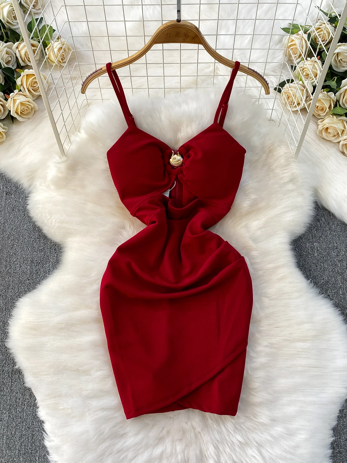 Vestido Foamlina para mujer, novedad de 2025, liso, con tirantes finos, sin mangas, recortado, cintura alta, ajustado, vestido de fiesta de medianoche con almohadillas