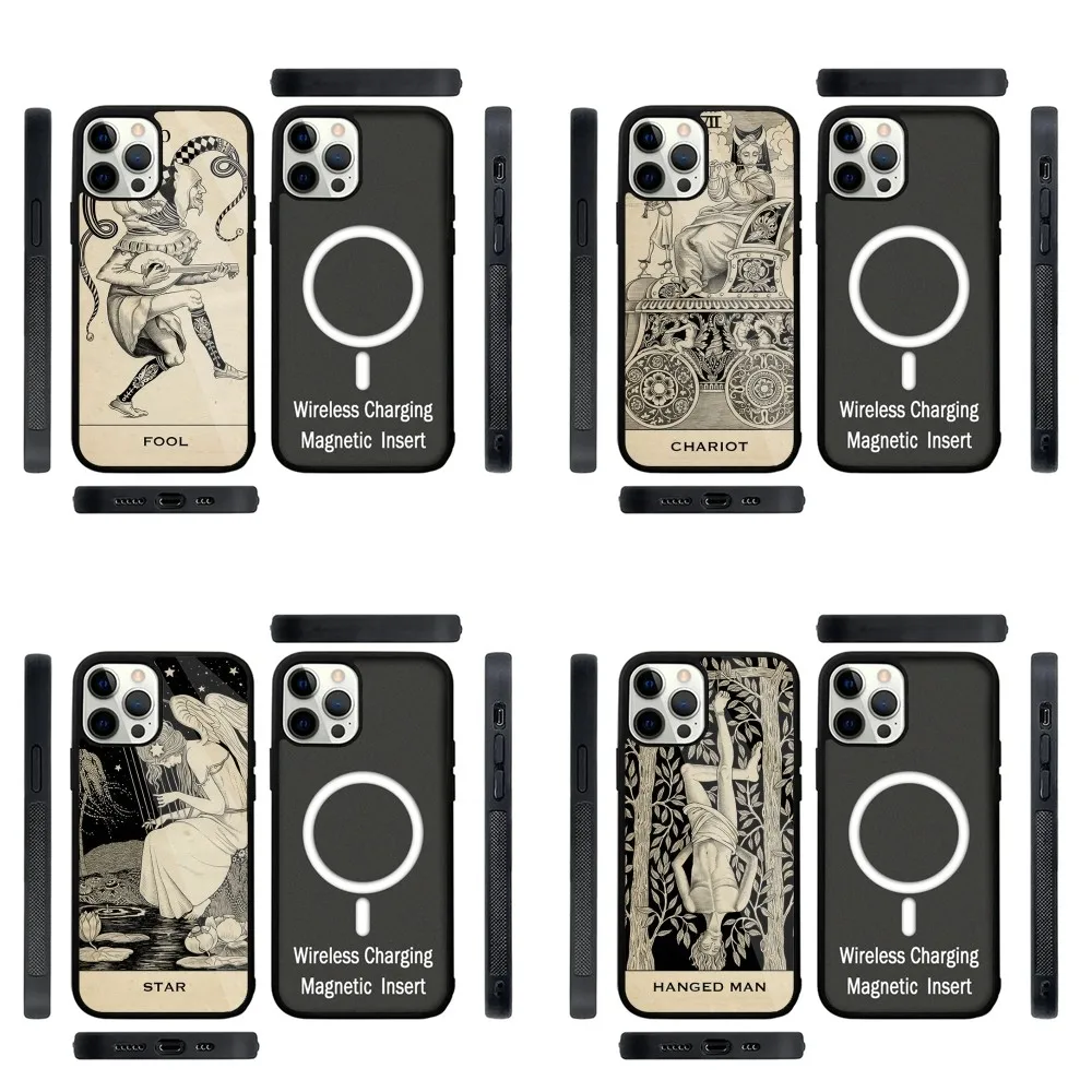 Tarot Cards For Halsey HFK Phone Case Strong Magnetic For IPhone 15,14,13,Pro,Max,Plus,11,12,Mini For Magsafe Wireless Charging