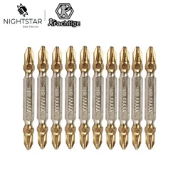 65mm Titanium Coated PH2 Cross Double Head Screwdriver Bits Electric Hex Shank Magnetic Screw Driver Drill Bit 5Pcs / 10Pcs