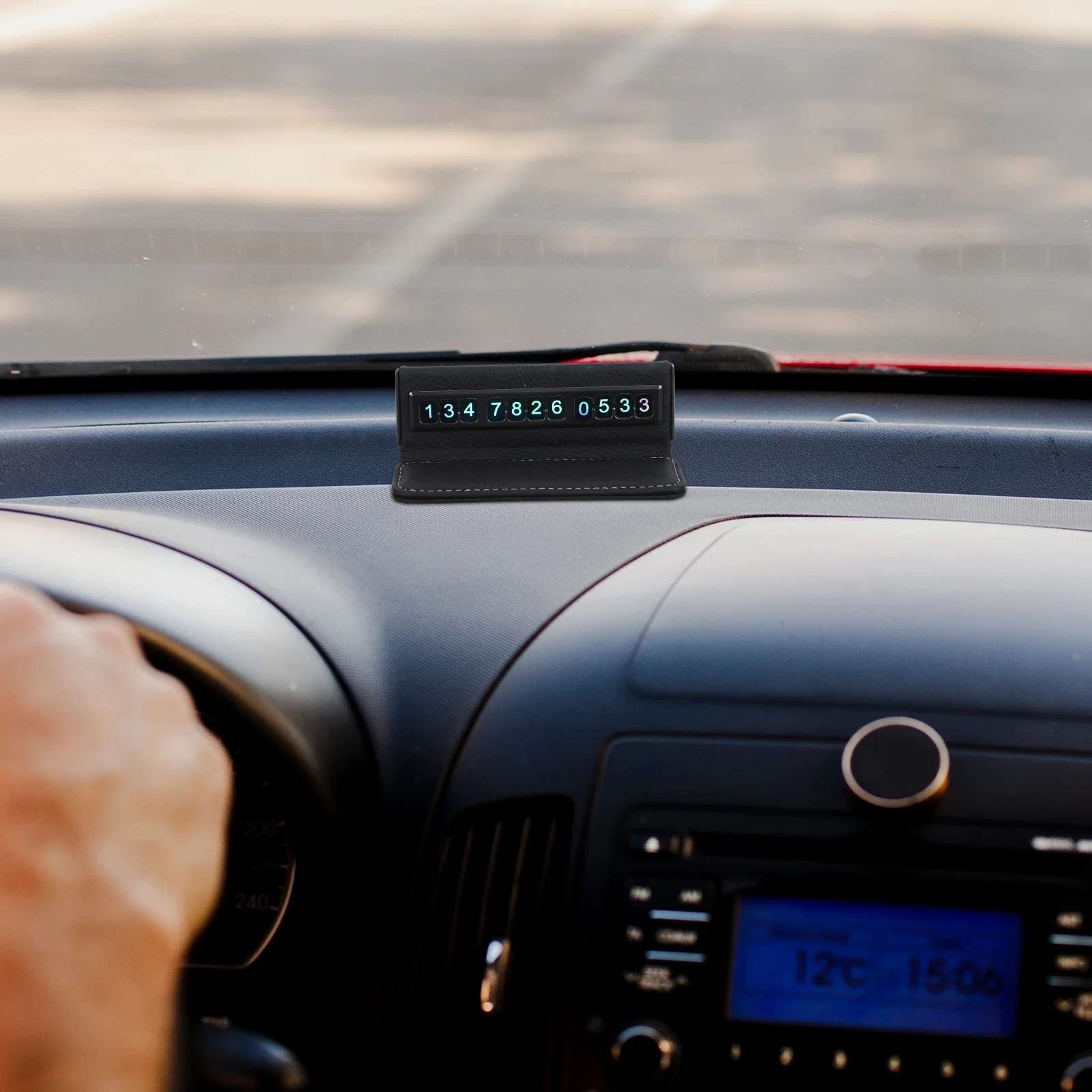 

Автомобильная временная парковочная карта, складной дизайн телефона для приборной панели, автоаксессуары, номер безопасности автомобиля