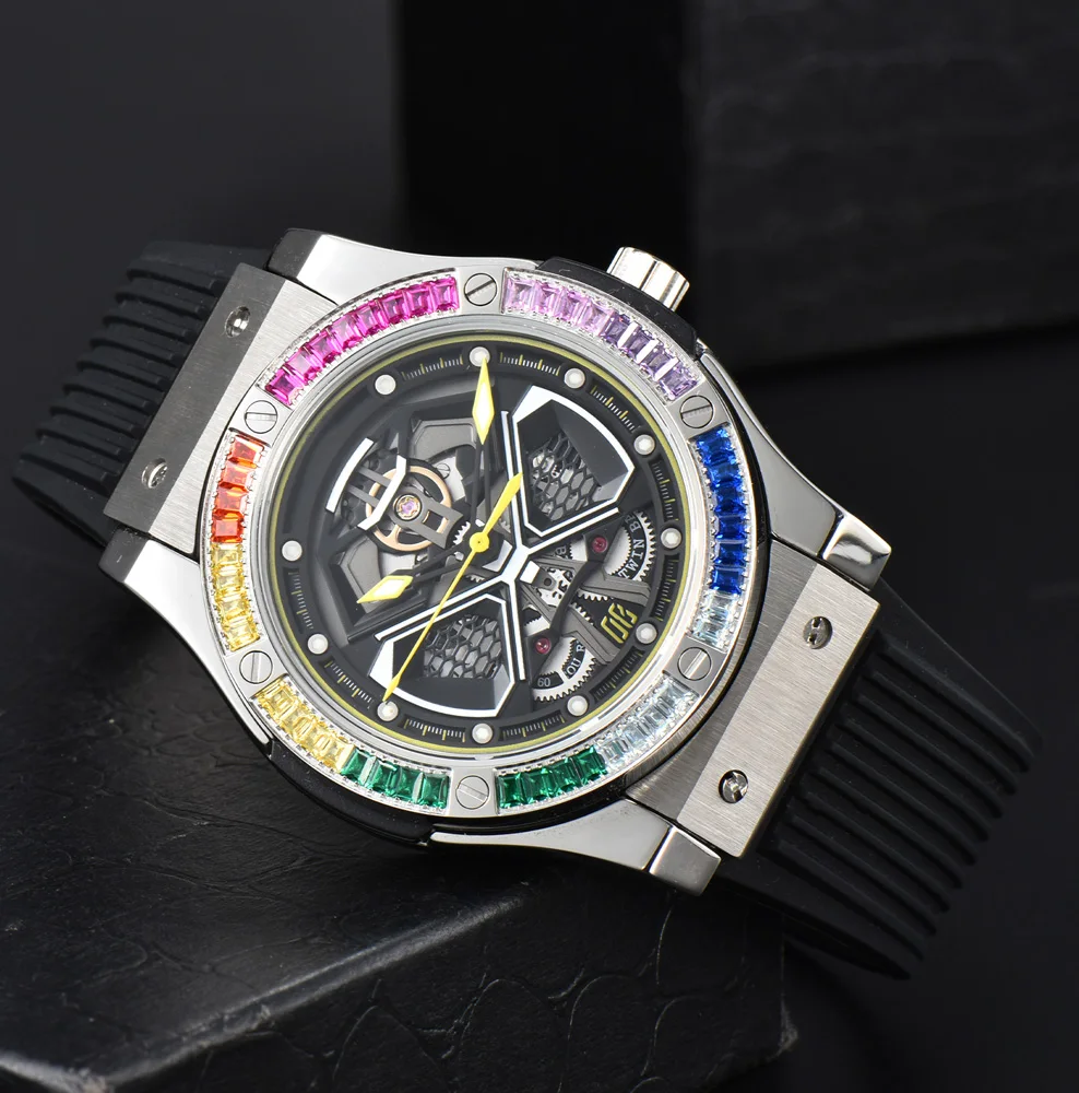 Customized 44.5mm Luxury Mechanical Watch Stainless Steel Sapphire Glass Waterproof 8215 Automatic Mechanical Movement Watch