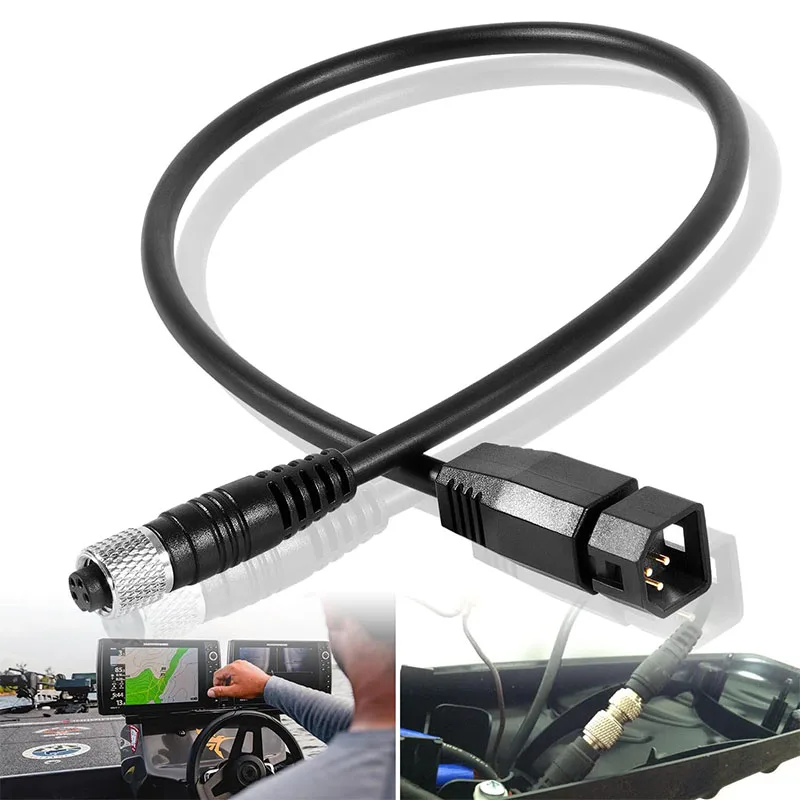 1852068 7-Pin Transducer Adapter Cable, Compatible with Humminbird Fish Finder and Minn Kota Universal Sonar 2 (US2) Transducer