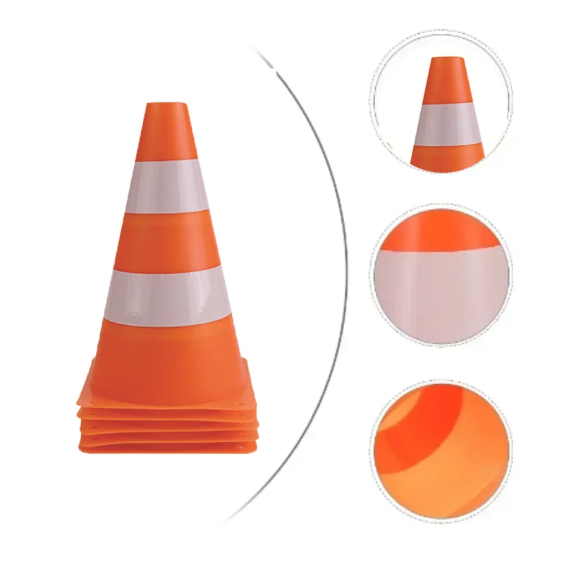 23cm Traffic Cone Road Safety Warning Sign Soccer Roadblocks Football Club Standing Block Training Coaching Sports Logo Bucket