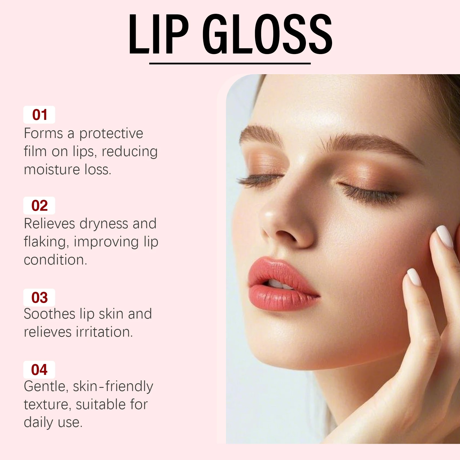 Glossy Finish Lip Gloss Hydrating Dry Long Lasting Shine Plumper Reduce Fine Lines Dead Skin Removal Sexy Moisturizing Lip Cream