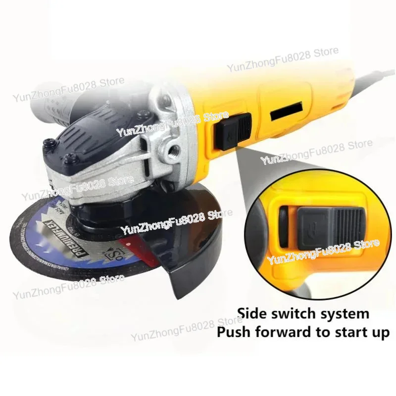 220V 1250W 125mm Household Electric Angle Grinder Multifunctional Small Grinding Cutting Polishing Machine No Saw Blade