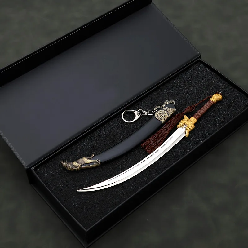 Blood Knife Ancestor Film and Television Surrounding 22CM Blood Knife with Sheath Zinc Alloy Weapon Model Crafts Decoration Toys