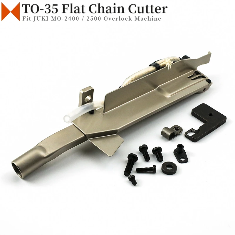 

TO-35 Pneumatic Flat Chain Side Cutter ASM. Fit JUKI MO-2400, MO-2500 Industrial Overlock Sewing Machine Thread Trimmer