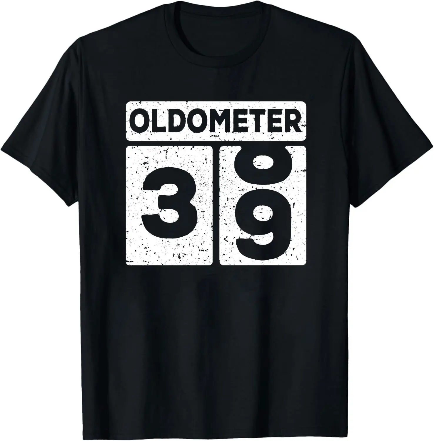 Oldometer 39 Birthday Gift Vintage 39th Birthday Men & Women Cotton T-Shirt Graphic T Shirts Summer Short Sleeve Shirt Classics