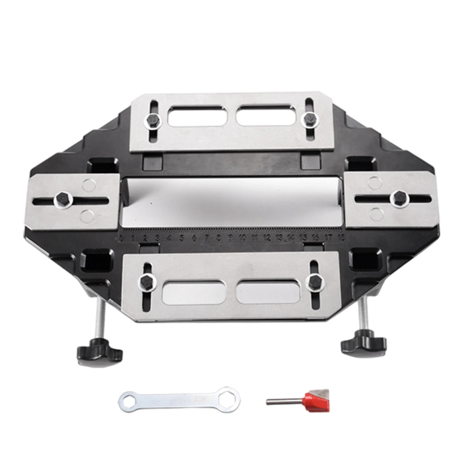 Multifunctional Woodworking Door Hinge Jig Kit with Lock Groove Slotting Opener for Router Precise Positioning