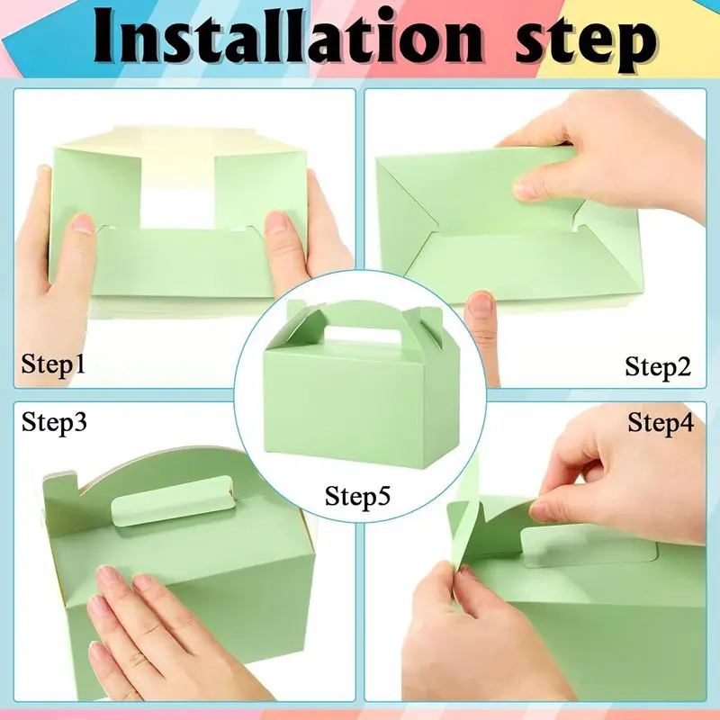 Plim paper box Event Party Supplies Candy Box Cookies Chocolate Snacks wedding party favors for kids birthday small gifts