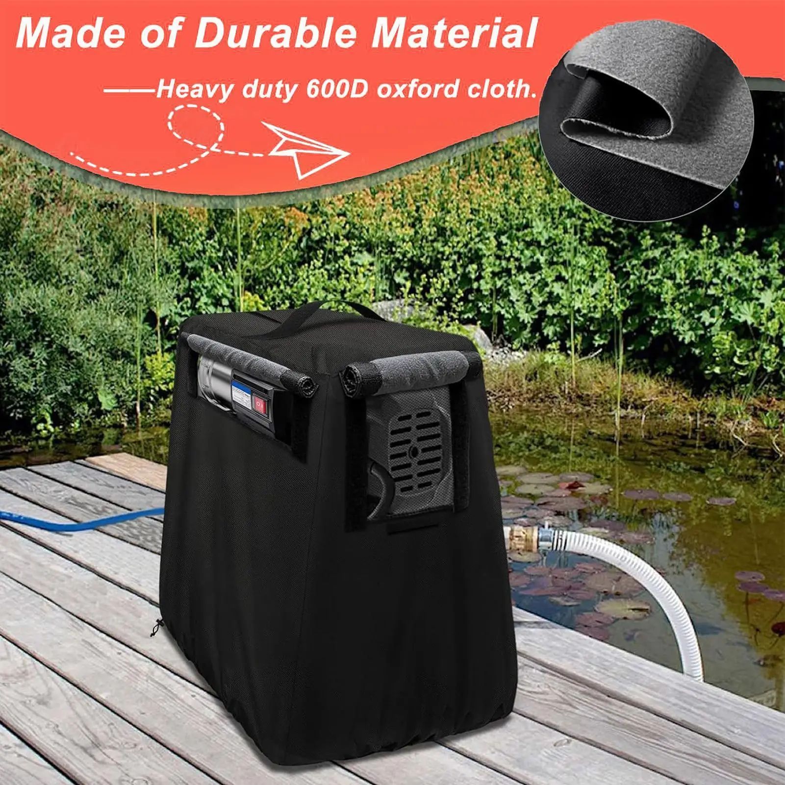 Well Pump Covers Protector Shield Handle Water Booster Pump Cover for Home Outdoor Backyard Farm Pathway Irrigation System
