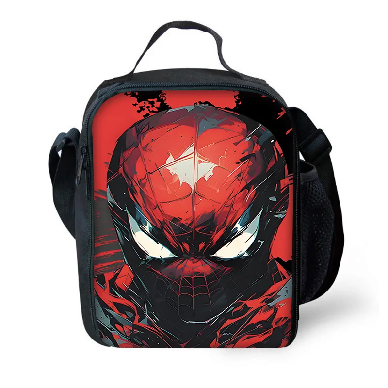 Wunder Super Spiderman Kind isoliert große Kapazität Tasche für Jungen Mädchen Student im Freien Picknick wieder verwendbare thermische Kühler Lunchbox