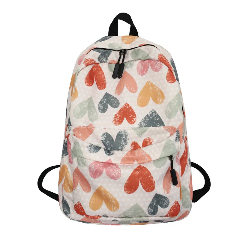 Mochila escolar de estilo coreano para estudiantes, morral de gran capacidad con Graffiti, informal, Simple, a la moda